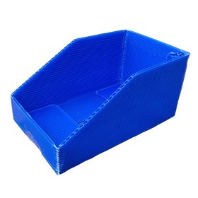 中空板零件盒 塑料板零件盒 中空板斜口零